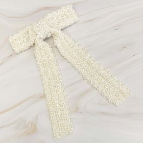 Luxe Beaded Pretty Bow Hair Clip