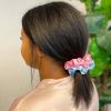 Checkerboard Hair Scrunchie Set Of 4