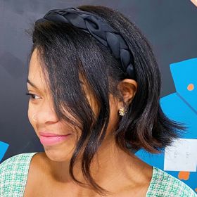 Dutch Braid Headband (Color: Black)