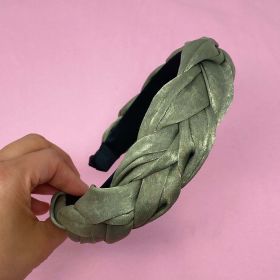 Dutch Braid Headband (Color: Olive)