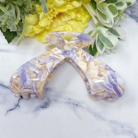 Bow Lovers Hair Claw (Color: Gray Marble)