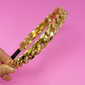 Cuban Chain Headband (Color: Gold)