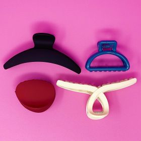 Hand Picked Everyday Hair Claw Set (Color: White)