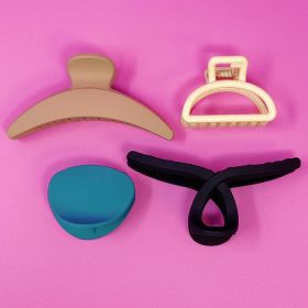 Hand Picked Everyday Hair Claw Set (Color: Black)