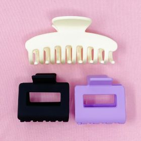 Matte Muted Hair Claw Set (Style: Pearly White Set)